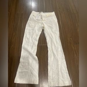 Zara flower textured pants